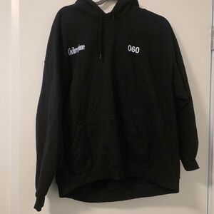 Black Graphic Hoodie Sweatshirt - 060 Print